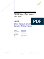 SEHA Service Procurement User Guide