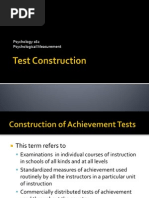 Test Construction