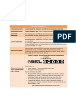 La Evaluación de Procesos Formativos en Educación No Formal