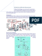 Crank Shaft & Its Deflection Measurement