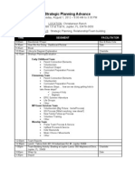 Strategic Planning Meeting Day 2 08.01.2012 - AGENDA