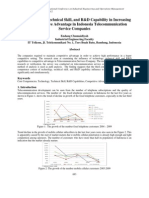 The Technology, Technical Skill, and R&D Capability in Increasing To The Competitive Advantage in Indonesia Telecommunication Service Companies