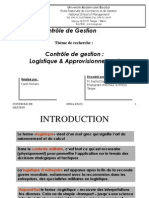 Controle de Gestion Logistique Et Approvisionnement