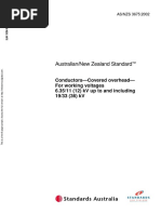 As NZS 3675-2002 Conductors - Covered Overhead - For Working Voltages 6.35 11 (12) KV Up To and Including 19 3