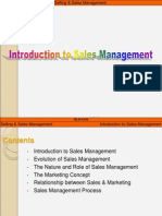 Introduction To Sales Management