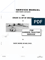 Onan BF Ms - Service