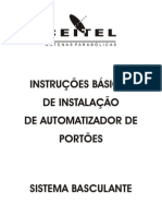 Manual Fixação Automatizador Portão Basculante