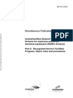 MP 87.2-2007 Australian New Zealand Certification Scheme For Explosion-Protected Electrical Equipment (ANZEx