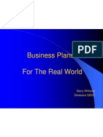 Business Plans For The Real World: Barry Williams Delaware SBDC