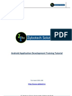 Android Application Development Training Tutorial: For More Info Visit
