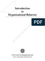 Organizational Behavior ICMR Workbook