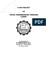 Voice Transission Using Laser