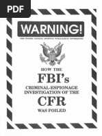 How The FBIs Criminal Espionage Investigation of The CFR Was Foiled