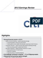 First Quarter 2012 Earnings Review: April 16, 2012