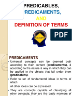 Predicaments & Definition