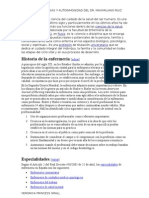 La Enfermería Es La Ciencia Del Cuidado de La Salud Del Ser Humano