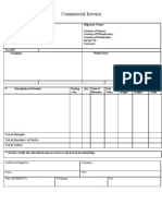 Commercial Invoice 