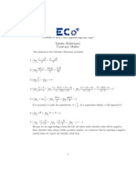 Exercise 02 Limits (Solutions)