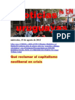 Noticias Uruguayas Miércoles 15 de Agosto Del 2012