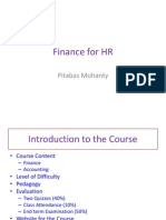 Finance For HR: Pitabas Mohanty