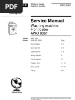 Whirlpool Awo 9361 Service Manual English