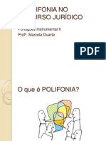 A Polifonia No Discurso Jurídico