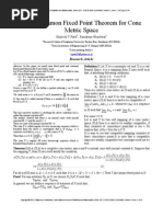 Some Common Fixed Point Theorem For Cone Metric Space: Shailesh T.Patel, Ramakant Bhardwaj