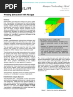 Welding Simulation With Abaqus 2005