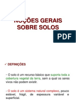 Noções Gerais Sobre Solos