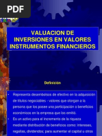 Valuación de Inversiones, Instrumentos Financieros