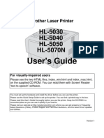 HL-5030 HL-5040 HL-5050 HL-5070N: User's Guide