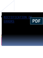 Rectification of Errors