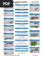 Al-Ilm Academic Calender 12-13