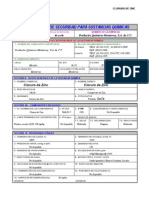 Clouro de Zinc Msds