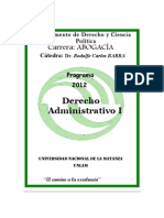 Programa Derecho Administrativo I