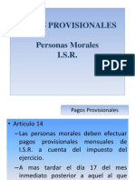 Pagos Provisionales ISR