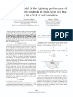 03-A Simplified Model of The Lightning Performance of A Driven Rod Earth Electrode in Multi-Layer Soil That Includes The Effect of Soil Ionisation