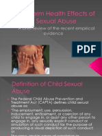 Long Term Effects of Child Sexual Abuse