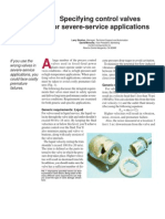 Control Valve Technical Specification For Severe Service - CCI