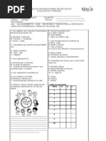 Evaluaciones Cuarto Periodo