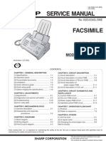 Sharp Fax UX-340L, 345L, 330L Parts &amp Service