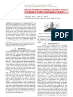 3d Heat Transfer Analysis and Numerical Modeling of LENSTM Process For One End Stepped Cylindrical Wall by Using Stainless Steel 304