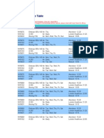 OmanAir Time Table