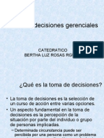 Toma de Decisiones Gerenciales