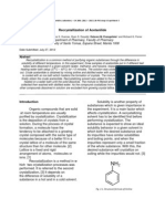  Recrystallization of Acetanilide (Organic Chemistry)