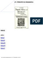 A Tragédia de Hamlet, Príncipe Da Dinamarca - William Shakespeare.