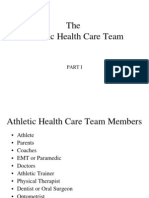 The Athletic Health Care Team