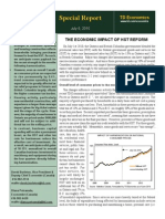 Special Report: The Economic Impact of HST Reform