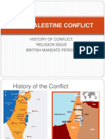 Arab Palestine Conflict: History of Conflict. Religion Issue British Mandate Period