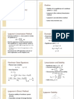 Outline: Lyapunov's Linearization Method